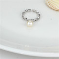 Sterling Silver Top Sales Freshwater Pearl Ring